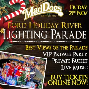 Maddogs Holiday Lighting River Parade